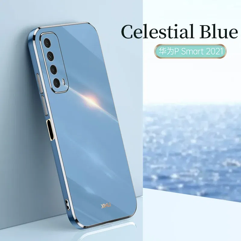 Color: PURPLE, Material: tpu - For Huawei P Smart 2021 Case High Quality Soft TPU Case For Huawei P Smart 2021 Anti-fall Anti-fingerprint Camera Protection