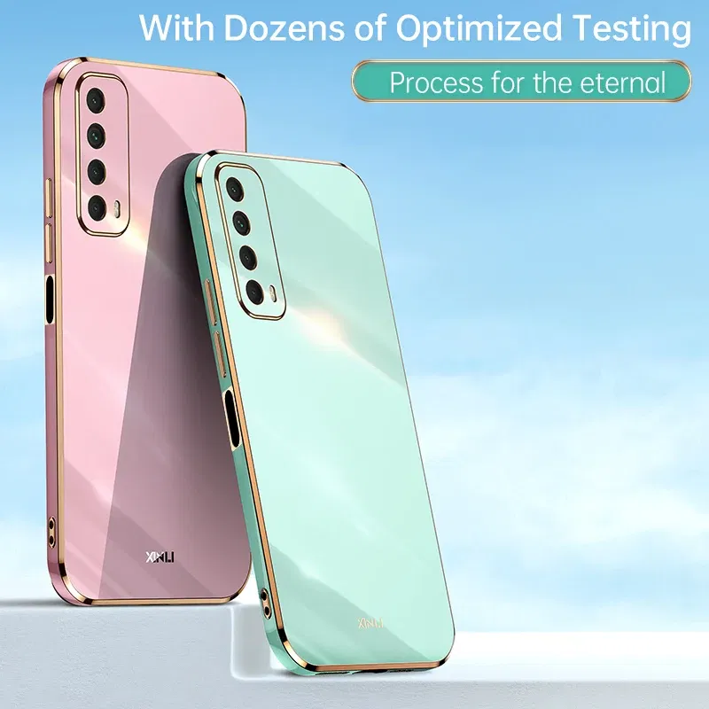 Color: PURPLE, Material: tpu - For Huawei P Smart 2021 Case High Quality Soft TPU Case For Huawei P Smart 2021 Anti-fall Anti-fingerprint Camera Protection