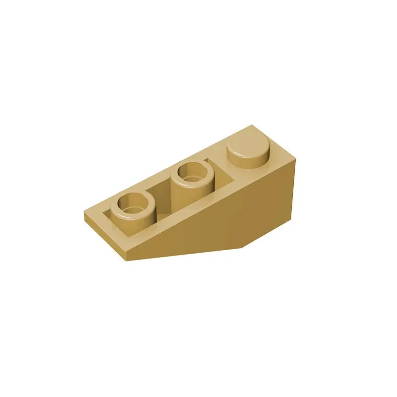 Color: Silver - Gobricks GDS-596 Slope, Inverted 33 3 x 1 compatiblewith lego 4287 pieces of children's toys Assembles Building Blocks Technical