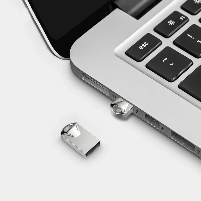 Color: black, Capacity: 64GB - Mini Metal Usb Flash Drive USB 2.0 Pen Drive 64gb 128gb 256gb Flash memory card USB Stick Pendrive 8gb 16gb 32gb memory Stick