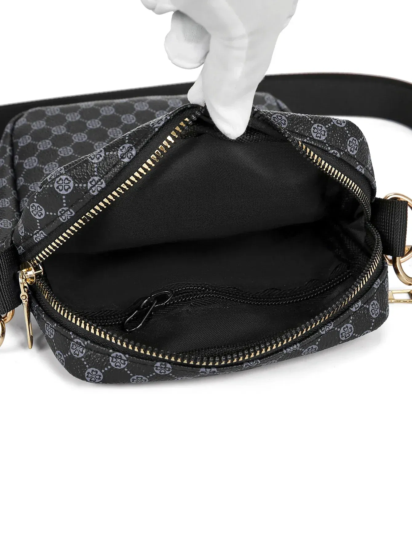 Color: WHITE - VC Men's Classics Mini Shoulder Bag Coin Purses Lightweight PU Leather Shoulder Bags for Men Small Men Crossbody Bag