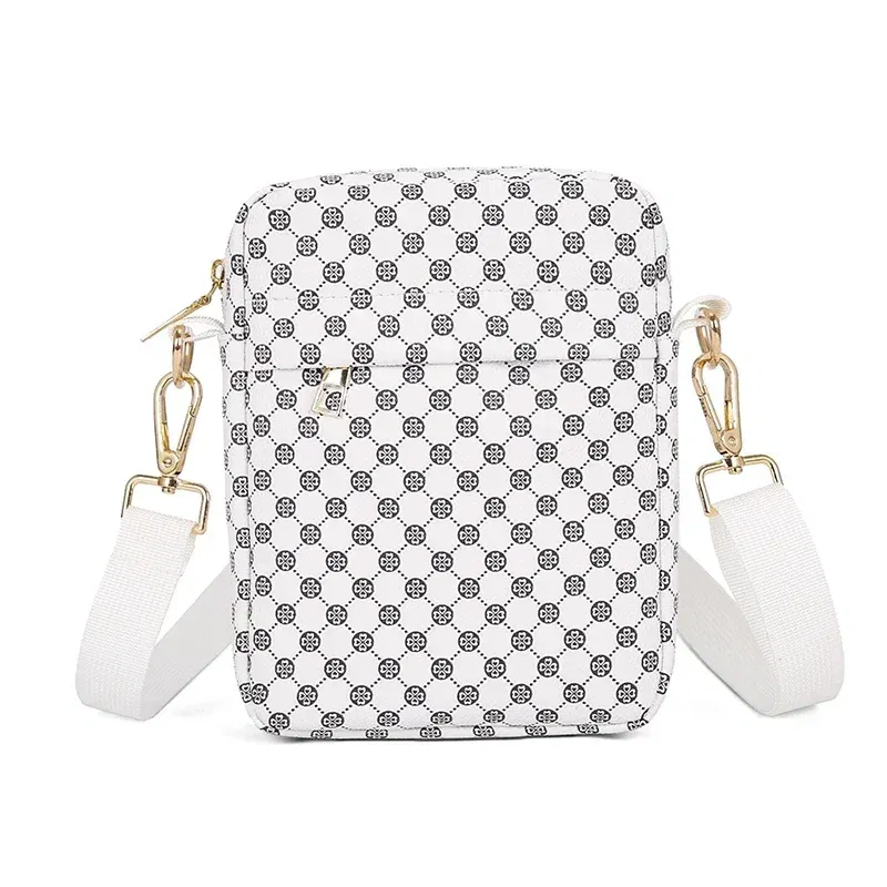 Color: WHITE - VC Men's Classics Mini Shoulder Bag Coin Purses Lightweight PU Leather Shoulder Bags for Men Small Men Crossbody Bag