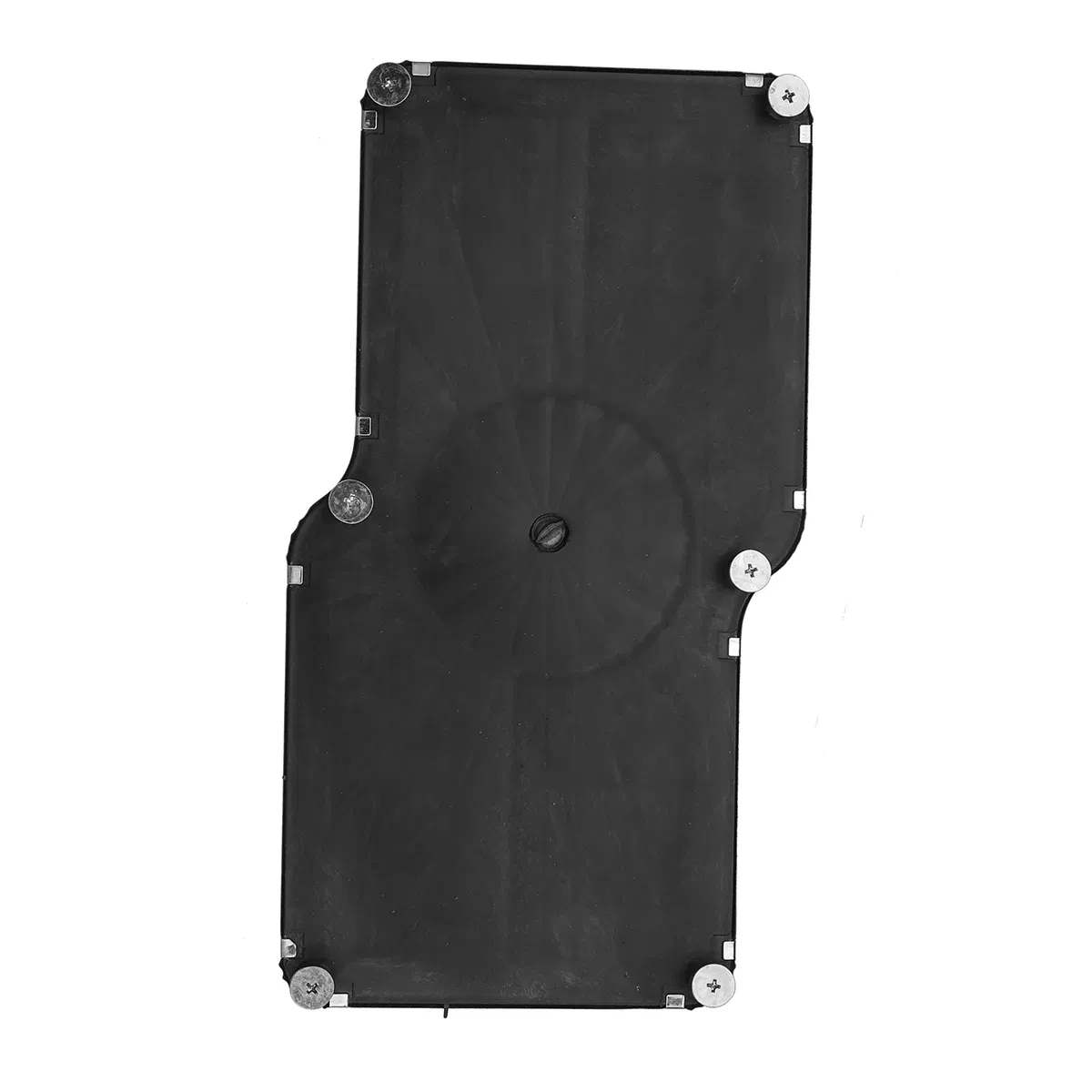Color Name: Brown - Car Foot Rest Pedal Board Floor Carpet Mat Anti-slip Stainless Steel Heel Pad Car Truck Suv Black Beige Brown
