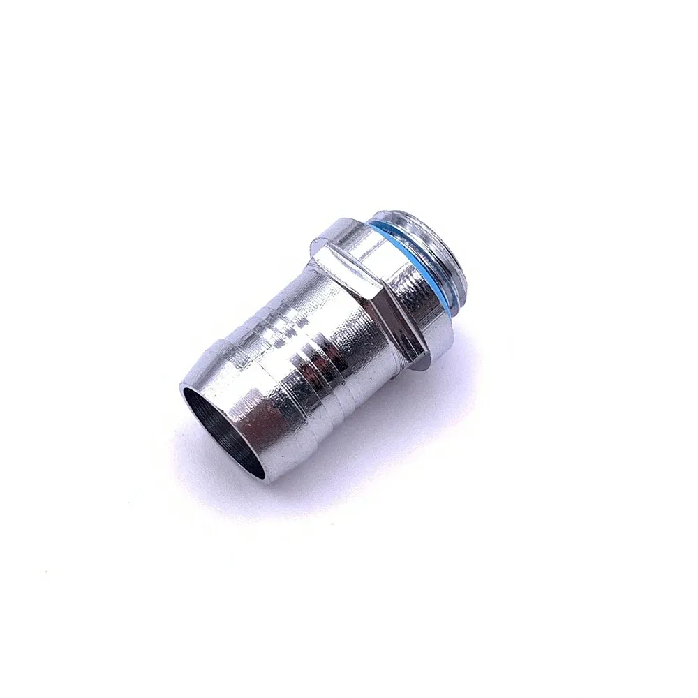 Color: Silver - 6pcs PC Water Cooling Barb Fitting Two-Touch Fitting G1/4 Thread Barb Connector for Computer Cooling System 4/6/7.2/9/11/14mm