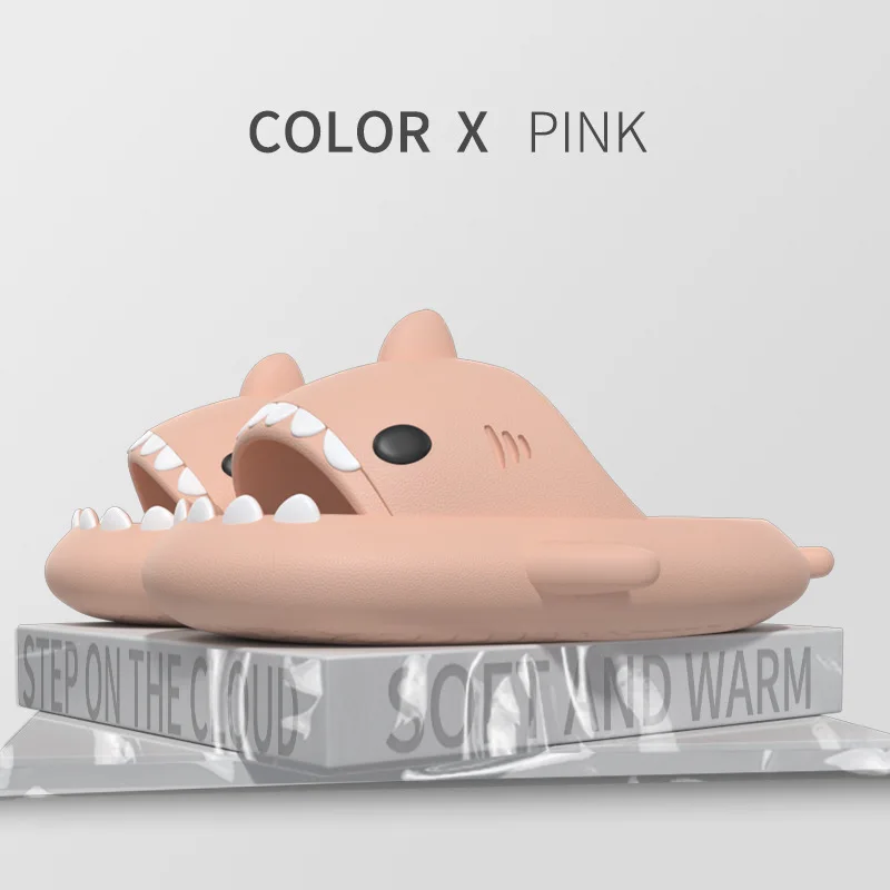 Color: black, Shoe Size: 35 - Shark Slides Women Slippers Men Flip Flops Home Couple Kids Bathroom Flat Shoes Outdoor Beach Funny Sandals Men Slippers