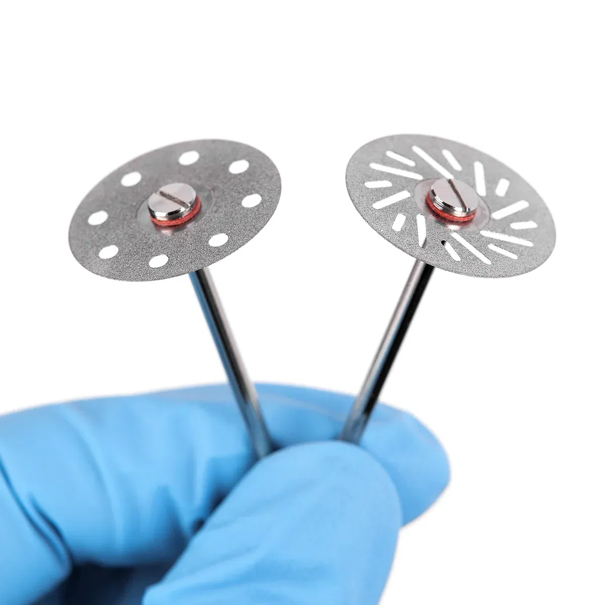 Color: green - 5 Pcs Dental Lab 0.20mm Ultra-thin Diamond Cutting Disc Double Sided Disk For Separating Polishing Ceramic Crown Plaster