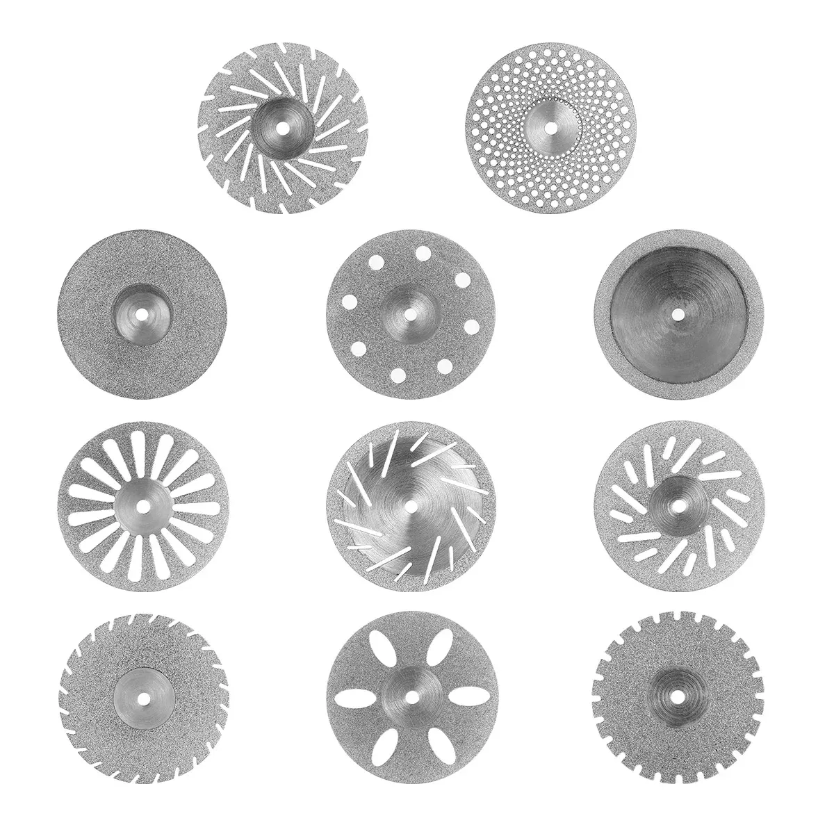 Color: Ivory - 5 Pcs Dental Lab 0.20mm Ultra-thin Diamond Cutting Disc Double Sided Disk For Separating Polishing Ceramic Crown Plaster