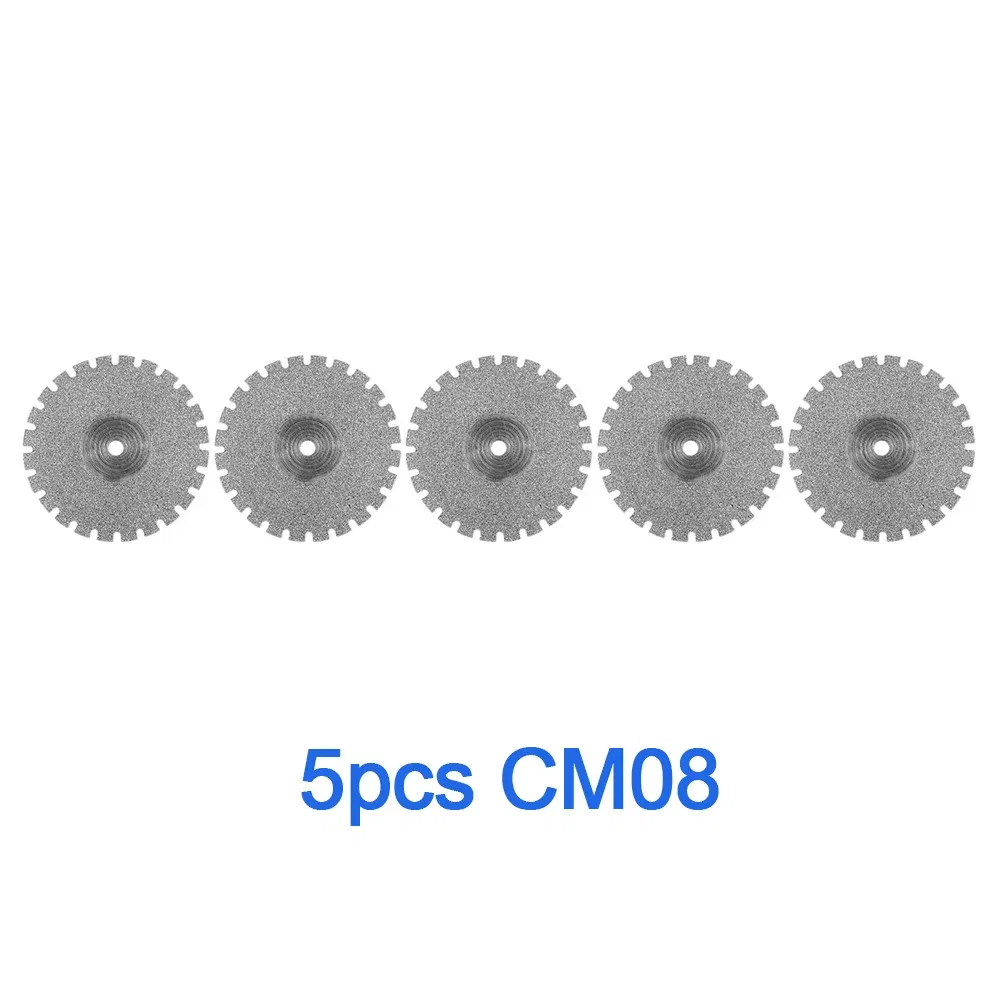 Color: Ivory - 5 Pcs Dental Lab 0.20mm Ultra-thin Diamond Cutting Disc Double Sided Disk For Separating Polishing Ceramic Crown Plaster