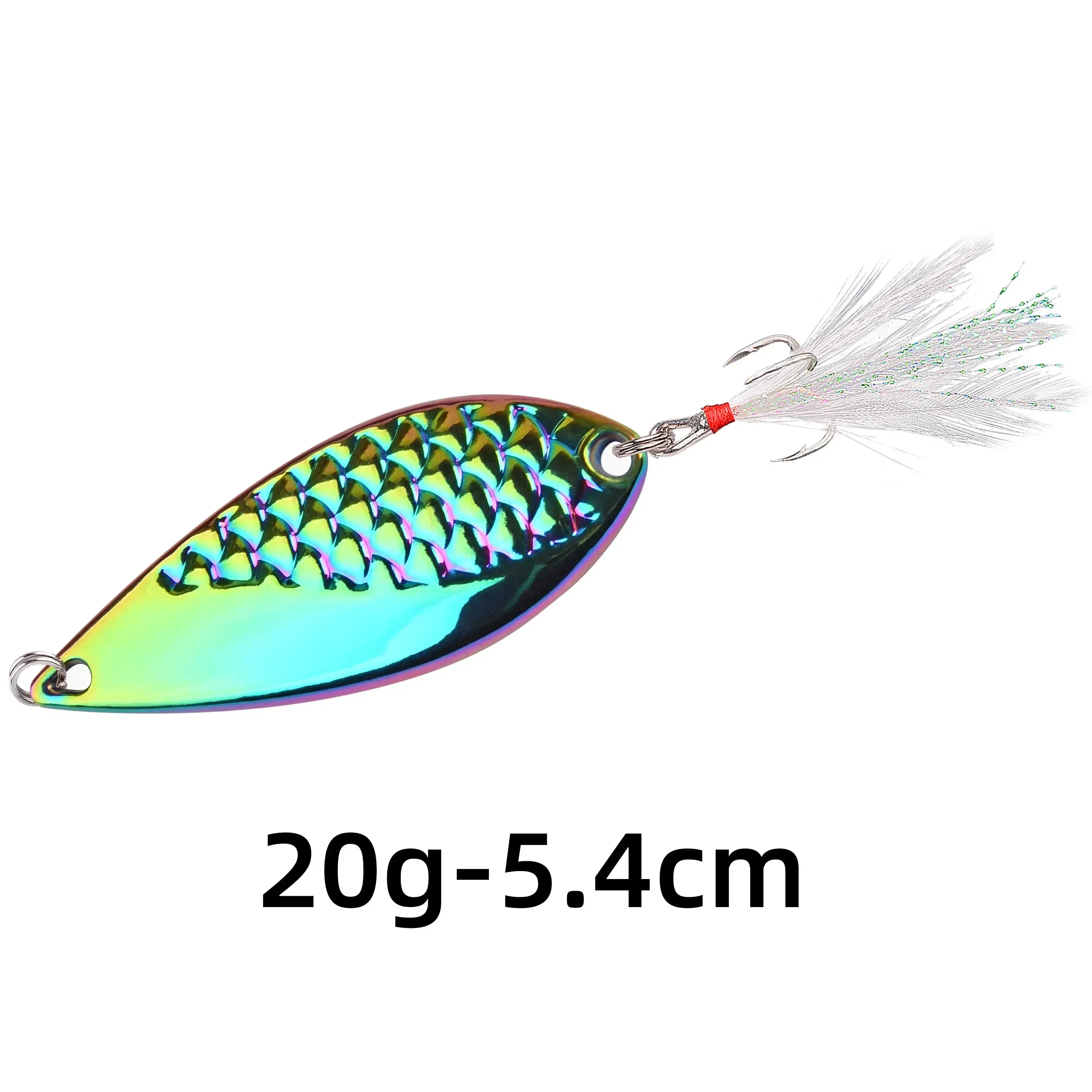 Color: dark green - Metal Spoon Sequin Fishing Lure 2.5g 3.5g 5g 7g 10g 15g 20g Pesca Leech Jig Wobbler Crankbaits for Fly Fishing Hard Baits Lures