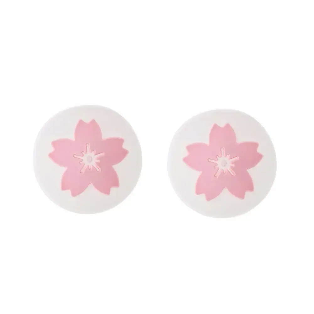 Color: Brown - 2pcs Cherry Pink Lemon For Nintendo Switch Lite OLED Analog Thumb Grip Nintend Swith Joy Con JoyCon Controller Joystick Cap Game