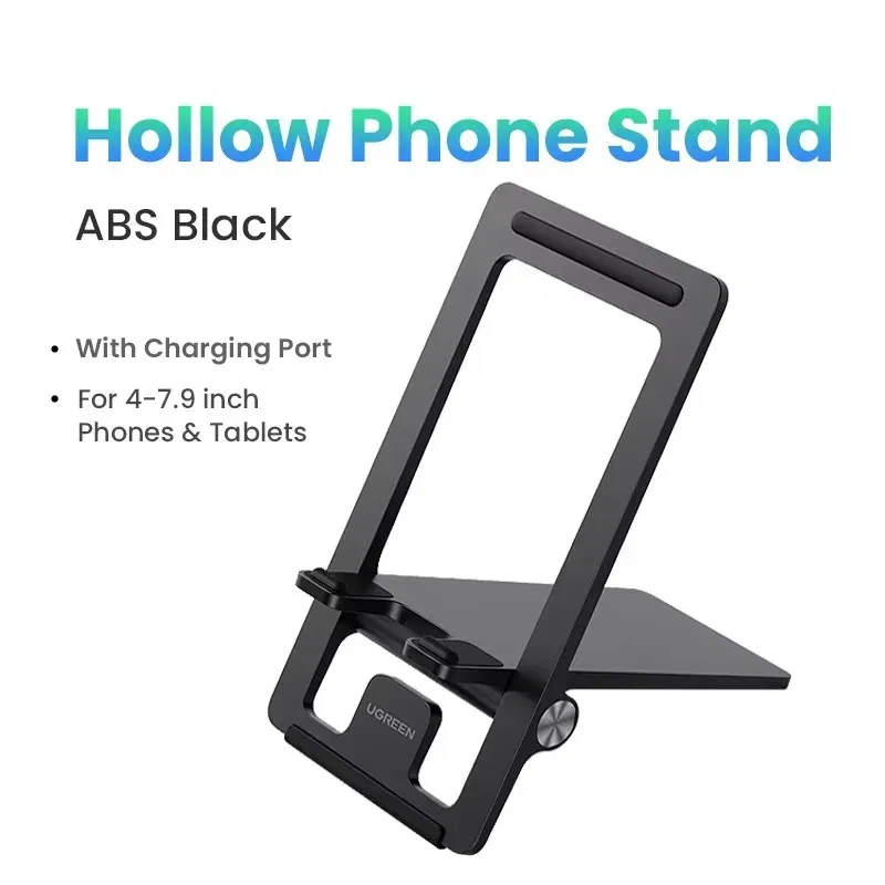 Color: Orange - UGREEN Phone Stand Holder Desk Cell Phone Dock Stand for iPhone 16 15 14 Pro Max Adjustable Foldable Mobile Phone Holder Stand