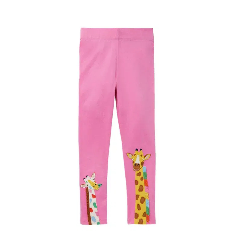 Color: Pink, Kid Size: 12M - Jumping Meters New Arrival Girls Leggings Pant With Bee Embroidery Fashion Stripe Kids Skinny Pants Toddler Kids Pencil Pant