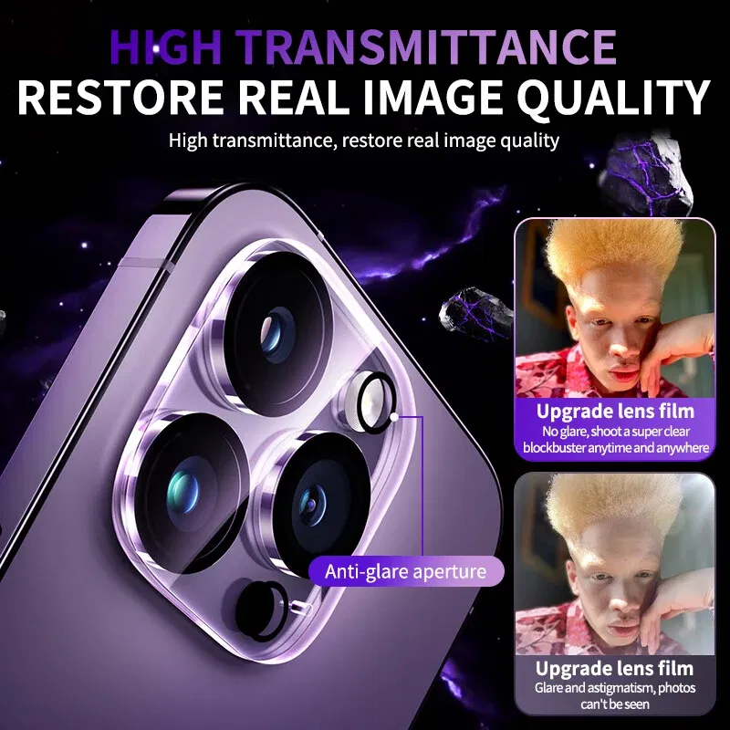 Color: Blue, Bundle: Bundle4 - 4PCS Full Cover Camera Lens Protector Glass for IPhone 11 12 13 14 15 Pro Max Mini for IPhone Xs Max XR X 14Plus Tempered Glass