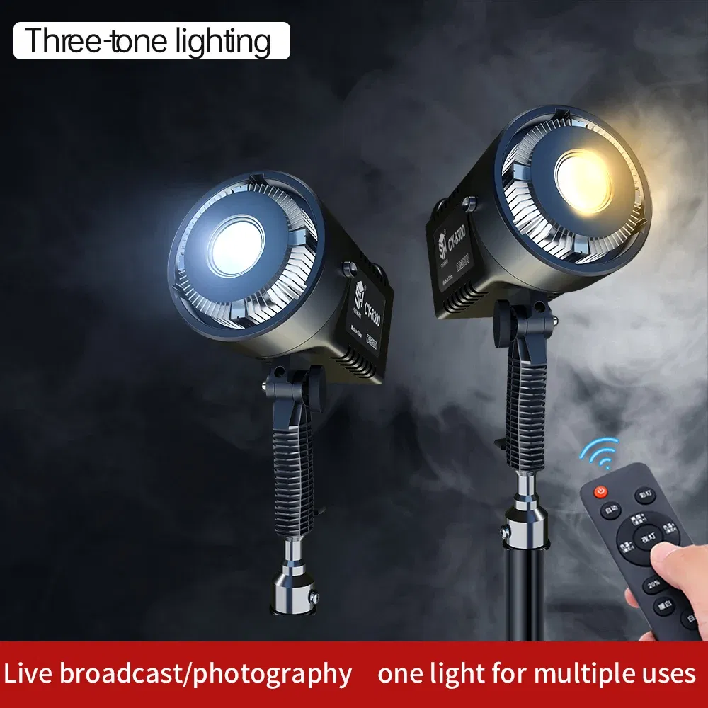 Color: WHITE, Ships From: CHINA - 100W Photography LED Video Light Daylight-Balanced Sun Lamp for Portrait Flash Studio Accessories Youtube Live