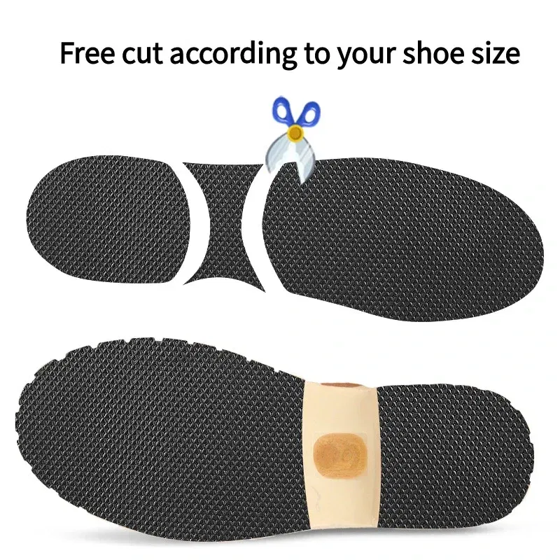 Color: Beige - Anti-slip anti-friction Shoes Sole Patches for repairing holes and protecting soles Suitable for high heels and sports shoes