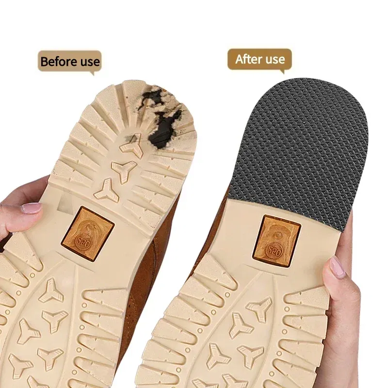 Color: Beige - Anti-slip anti-friction Shoes Sole Patches for repairing holes and protecting soles Suitable for high heels and sports shoes