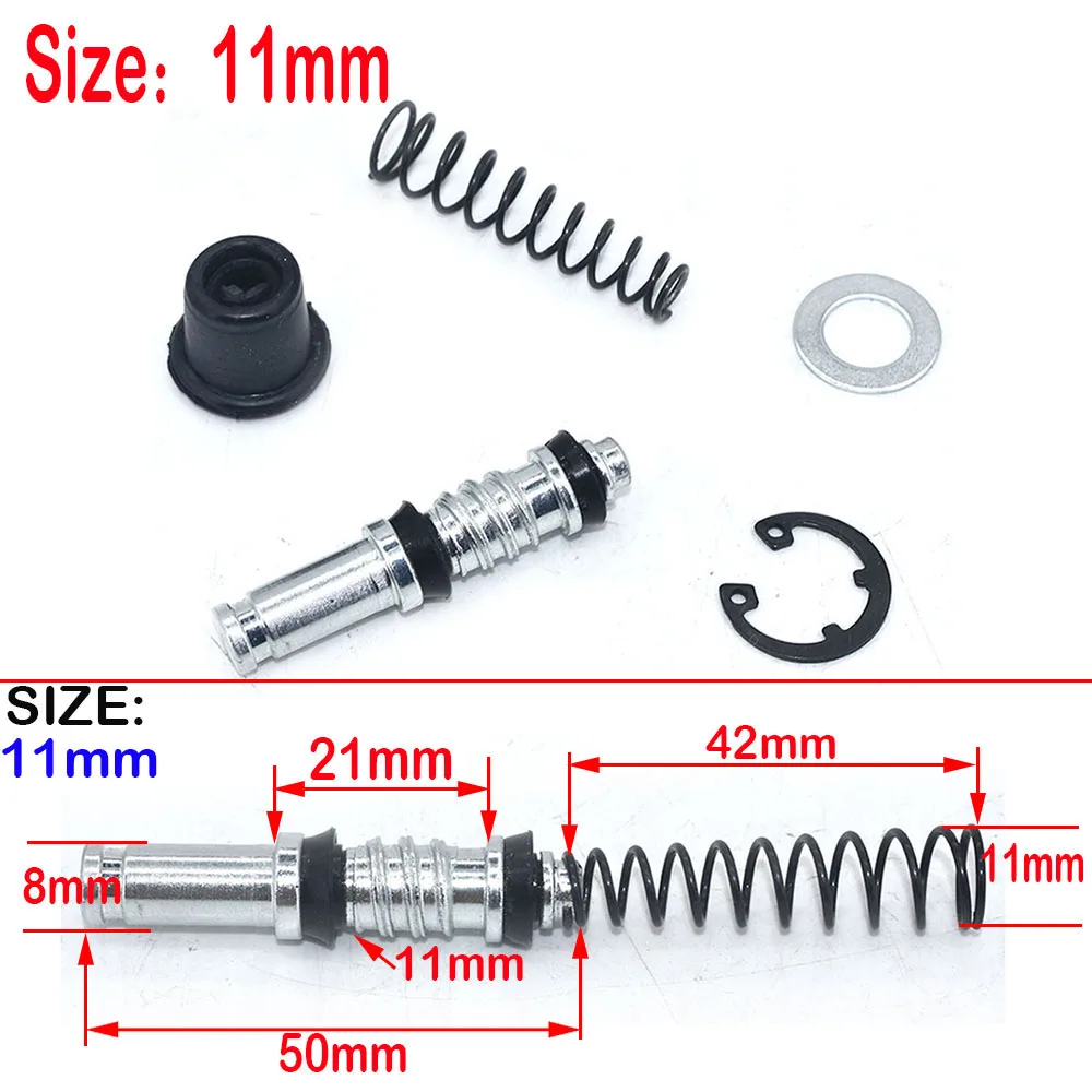 Color: Dark Grey - Piston Plunger Repair Kits Master Cylinder Piston Rigs Repair Accessories 11mm 12.7mm 14mm Motorcycle Clutch Brake Pump