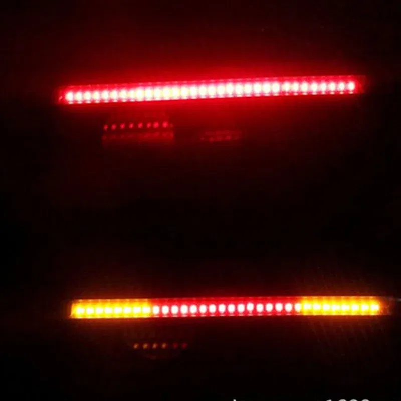 Flexible 48 LED 12V Motorcycle Brake light steering light motorcycle license plate tail light red and yellow