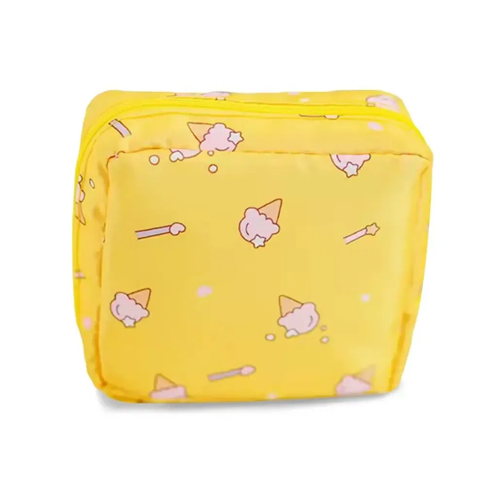 Color: Clear - Girl Napkin Credit Card Holder Headphone Case Coin Clip Sanitary Bag Change Purse Tamper-Proof Storage Bag Sanitary Mat Bag