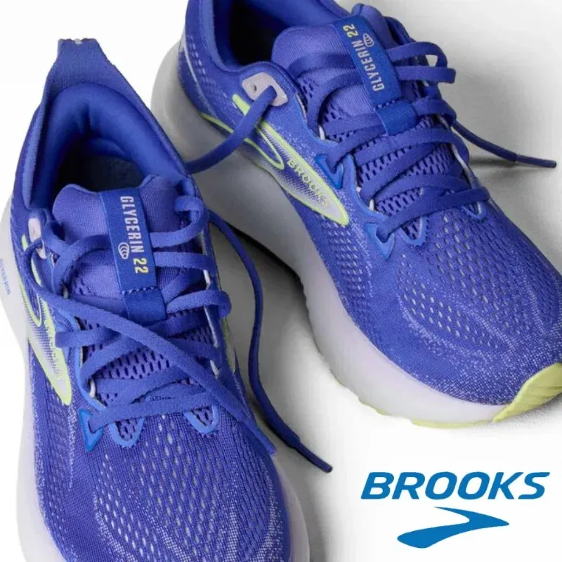 Color: Blue, Shoe Size: 41 - Original Brooks Men?™s & Women?™s  Glycerin 22 Neutral Marathon Professional Running & Walking Shoe Casual Sneakers