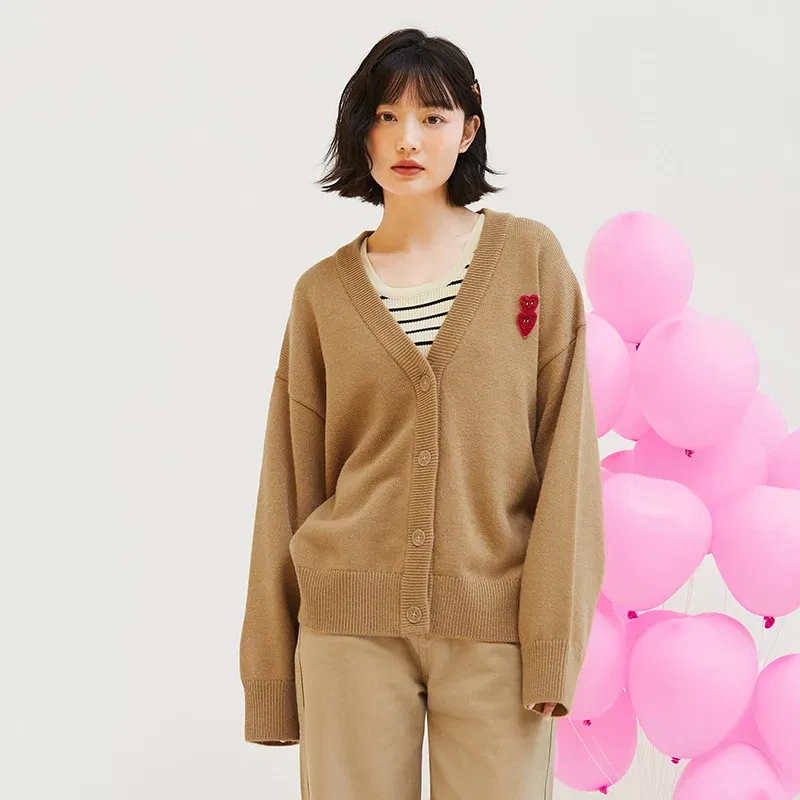 Color: Brown, Size: XS?€old?‰, Ships From: CHINA - Mini Bala Cardigan Sweater Girls 2024 Spring and Autumn New Arrival Mother-Daughter Outfit Parent-Child Coat