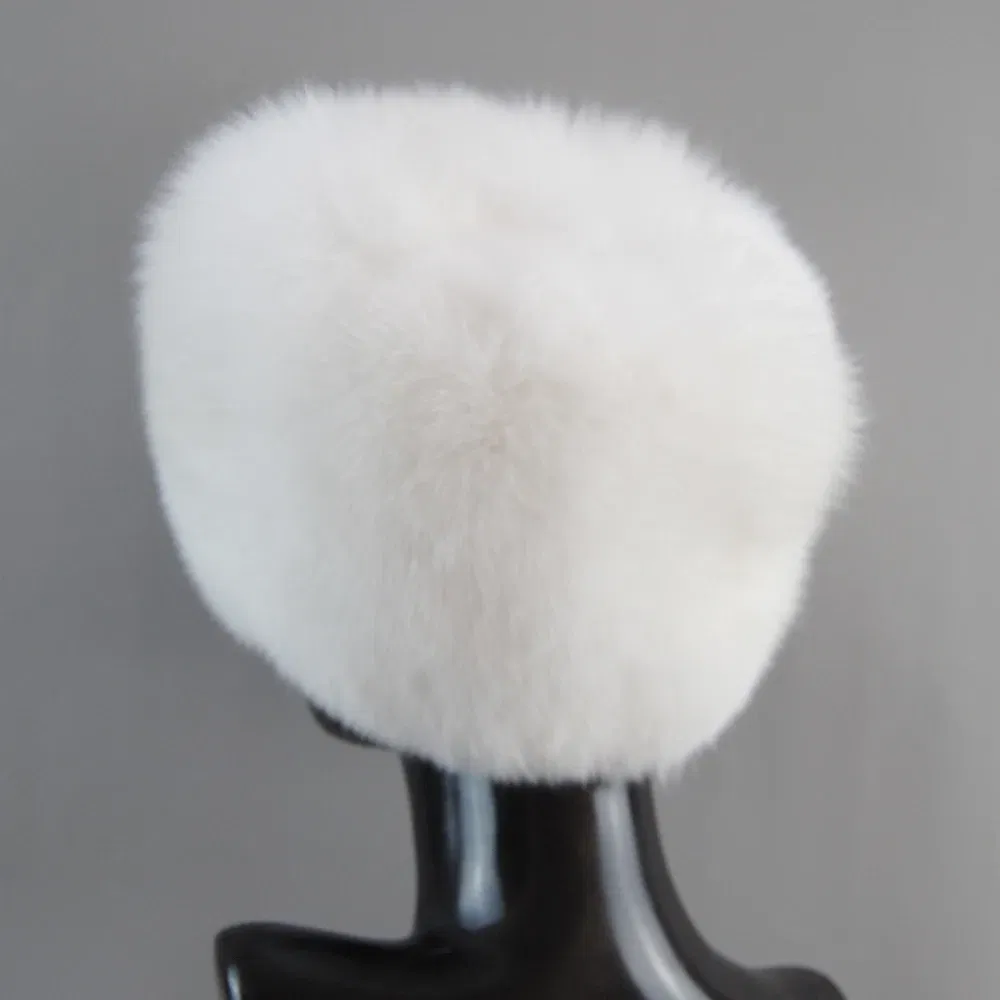 2025 New Style Fashion Hat Winter Women's Winter Thick Warm Hat Real Fox Fur Hats Headgear Russian Girls Raccoon Fur Beanies Cap