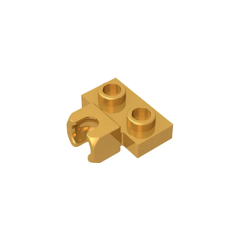 Color: Light Grey - MOC PARTS GDS-850  Plate, Modified 1 x 2 with Small Tow Ball Socket on Side compatible with lego 14704 pieces of children's toys
