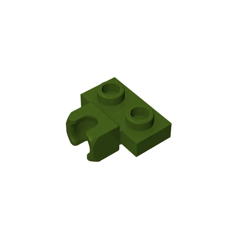 Color: Light Grey - MOC PARTS GDS-850  Plate, Modified 1 x 2 with Small Tow Ball Socket on Side compatible with lego 14704 pieces of children's toys