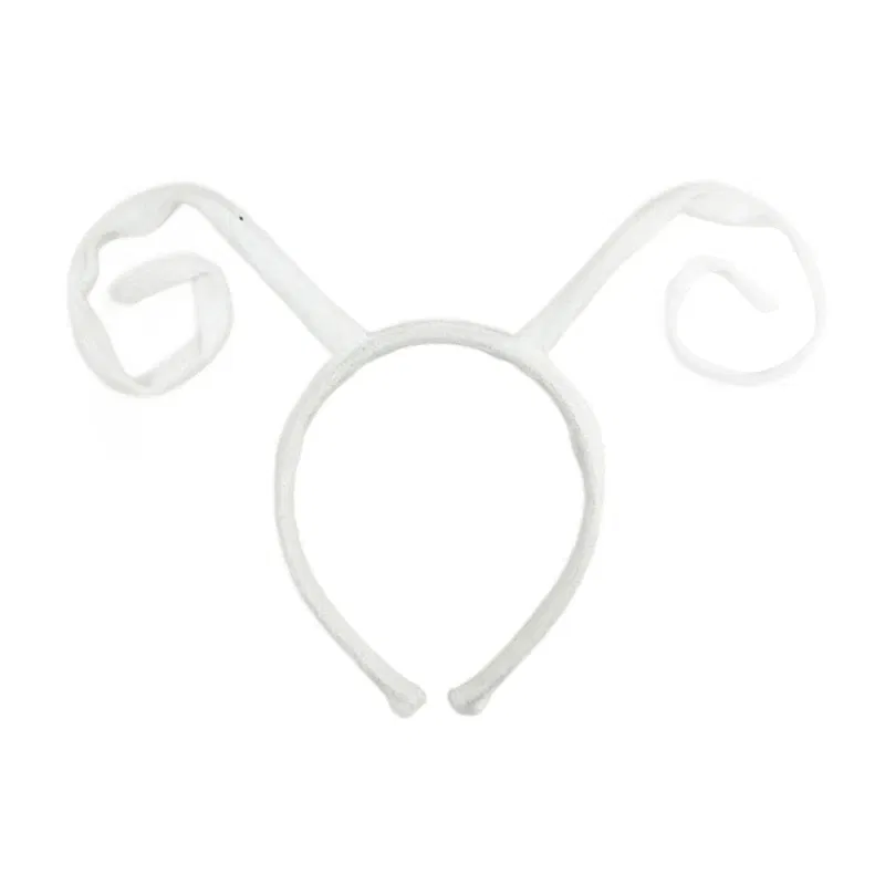 Color: WHITE - Halloween Headband Butterfly Antenna Headband Halloween Party Costume