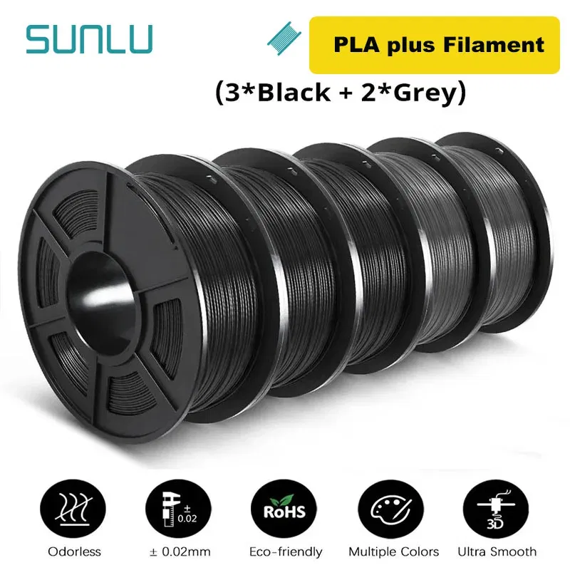 Color: Fluo Rose Red, Ships From: CHINA - Top 5KG 3D PLA/PETG/PLA PLUS/Clear Filament 1.75mm 5Roll 1KG 3D Printer Neatly Wound 3D Filament for 3D Printer& 3D Pen