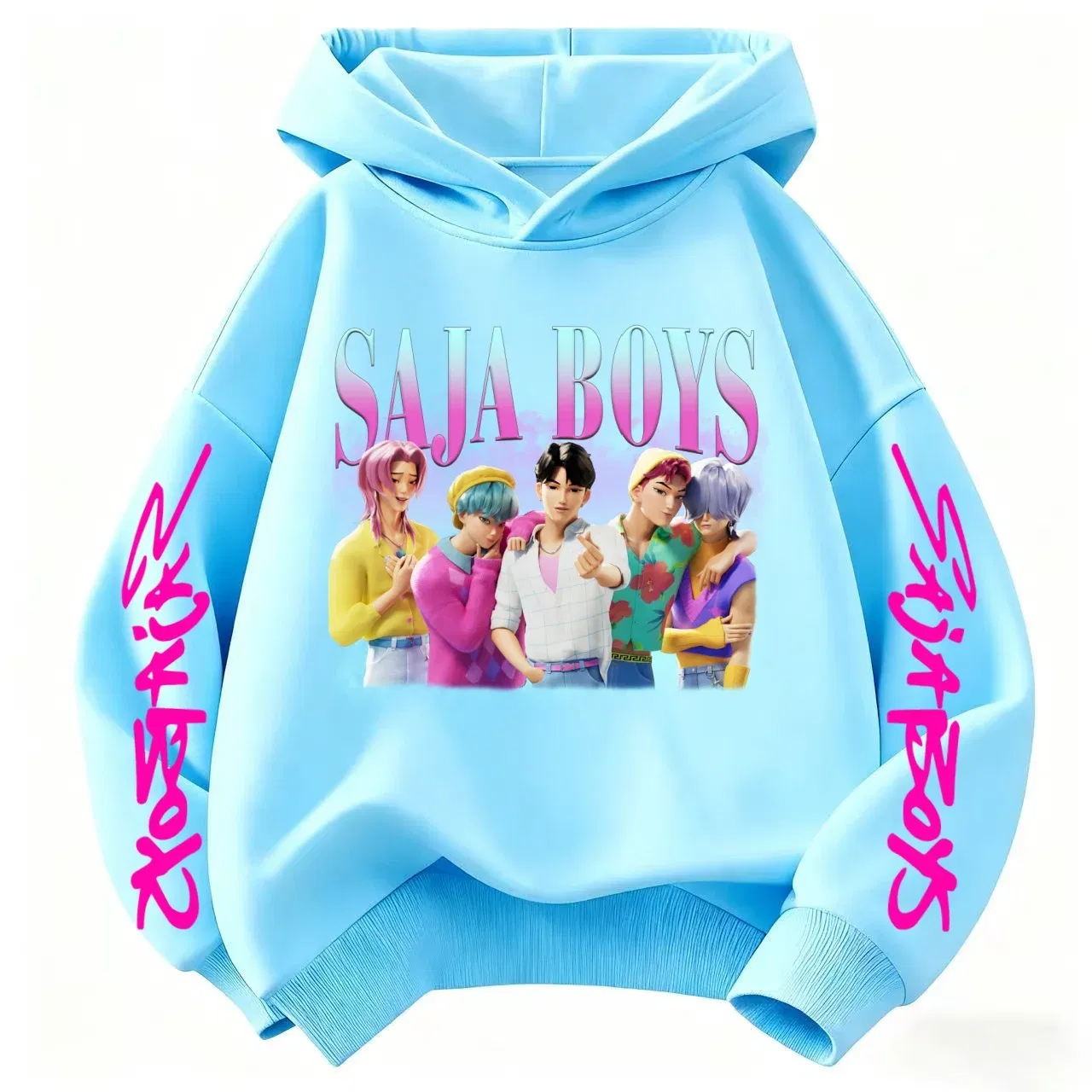 Color: Gold, Kid Size: 2T - k-pop sajaboys  Christmas Kpop Witch Hunt Group Autumn/Winter Cartoon Hoodie Set for Boys, Girls & Kids ?»?