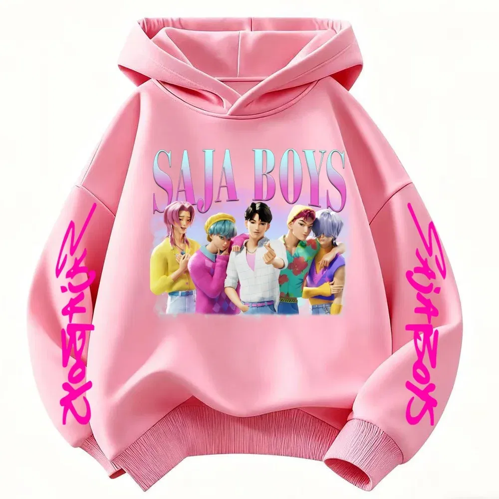 Color: Gold, Kid Size: 2T - k-pop sajaboys  Christmas Kpop Witch Hunt Group Autumn/Winter Cartoon Hoodie Set for Boys, Girls & Kids ?»?