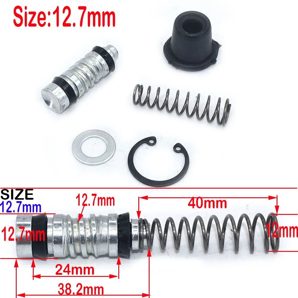 Color: MULTI - Piston Plunger Repair Kits Master Cylinder Piston Rigs Repair Accessories 11mm 12.7mm 14mm Motorcycle Clutch Brake Pump