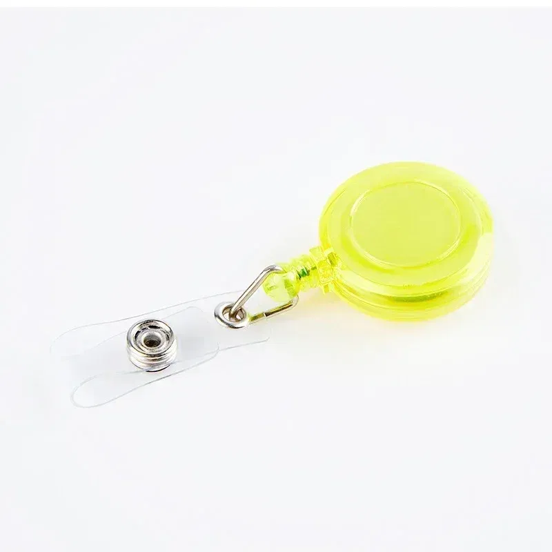 Color: Sunny Yellow - 1pcs Plastic Bus Card Holder Case Business Credit Cards Bank ID Card Sleeve Protect Waterproof Transparent Card Cover