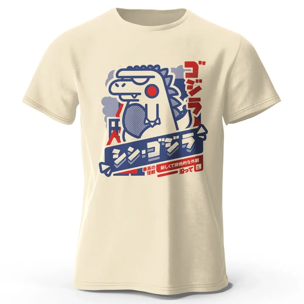 Color: WHITE, Size: XL - Harajuku Kawaii Animal Printed 100% Cotton T-Shirt, Lightweight Round Neck Short Sleeve Tee, Unisex Casual Wear