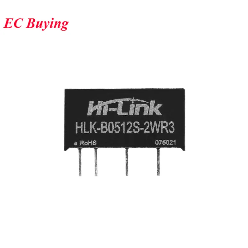 Color: Orange - DC-DC Isolated Switching Power Module 5V to 5V 9V 12V 2W Power Supply Short Circuit Protection HLK-B0505S-2WR3 HLK-B0512S-2WR3
