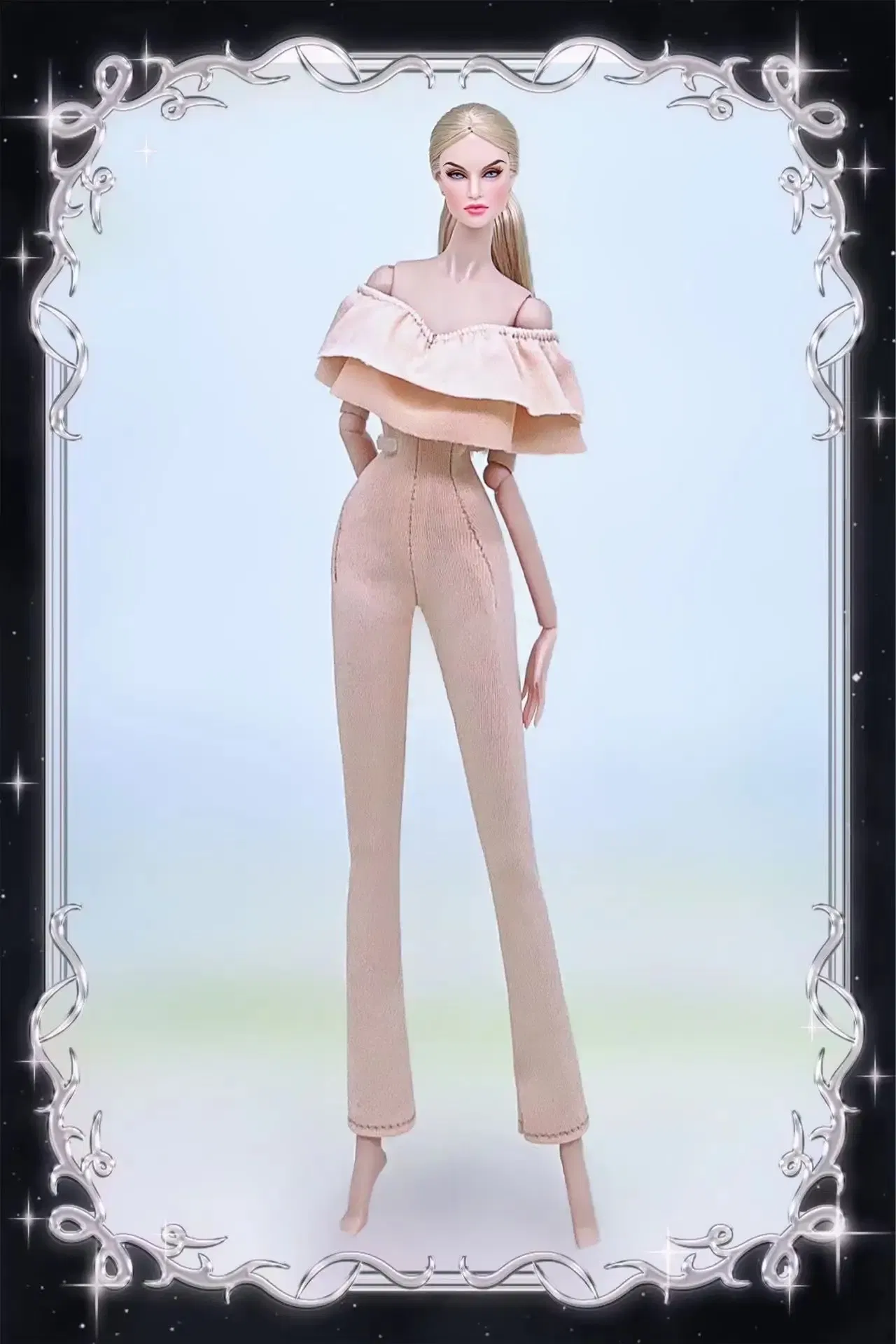 Color: VIOLET - for clothes pink for 30cm doll