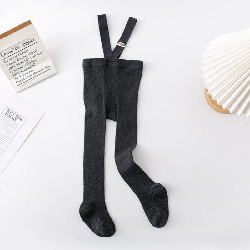 Color: Blue, Kid Size: 3M - Baby Girl Stocking 0-3 Y Infant Toddler Knit Tights Newborn Suspender Tights Pantyhose Autumn Solid High Waist Overall Legging