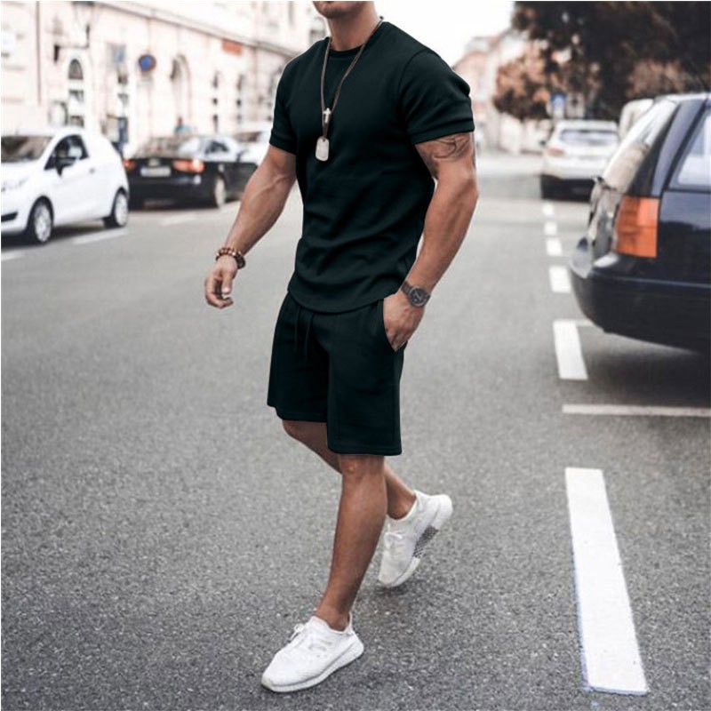 Ice Silk Male Casual Suit