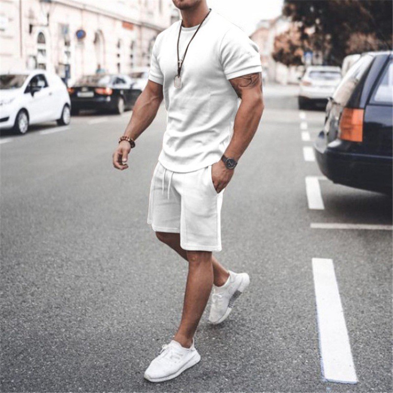 Ice Silk Male Casual Suit
