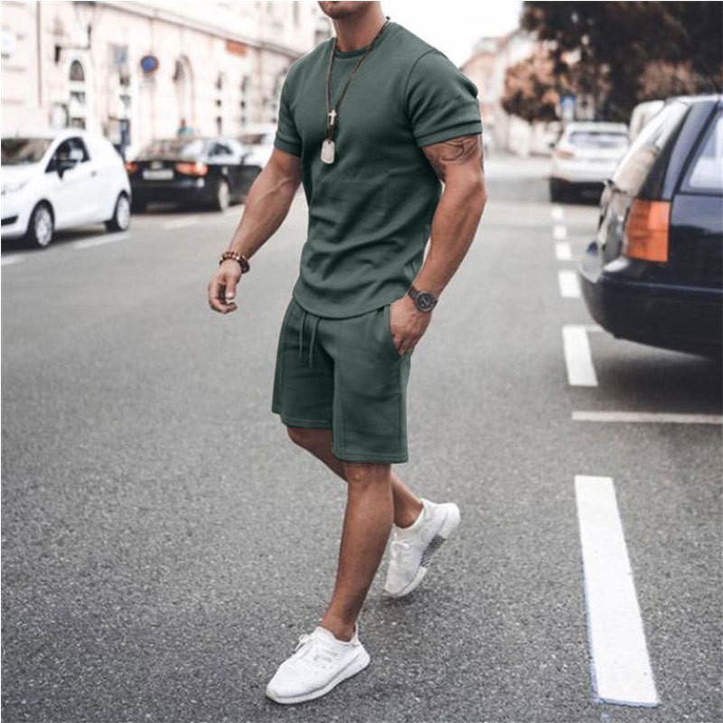 Ice Silk Male Casual Suit