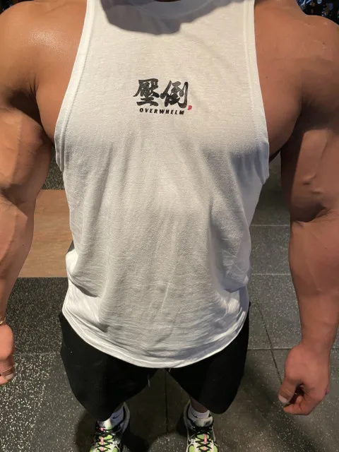 Color: SKY BLUE, Size: XXL - Summer New Figure Sports Vest Men's Cotton Elastic Training Fitness Vest Fashion Basketball Enthusiasts Hot Transfer Logo