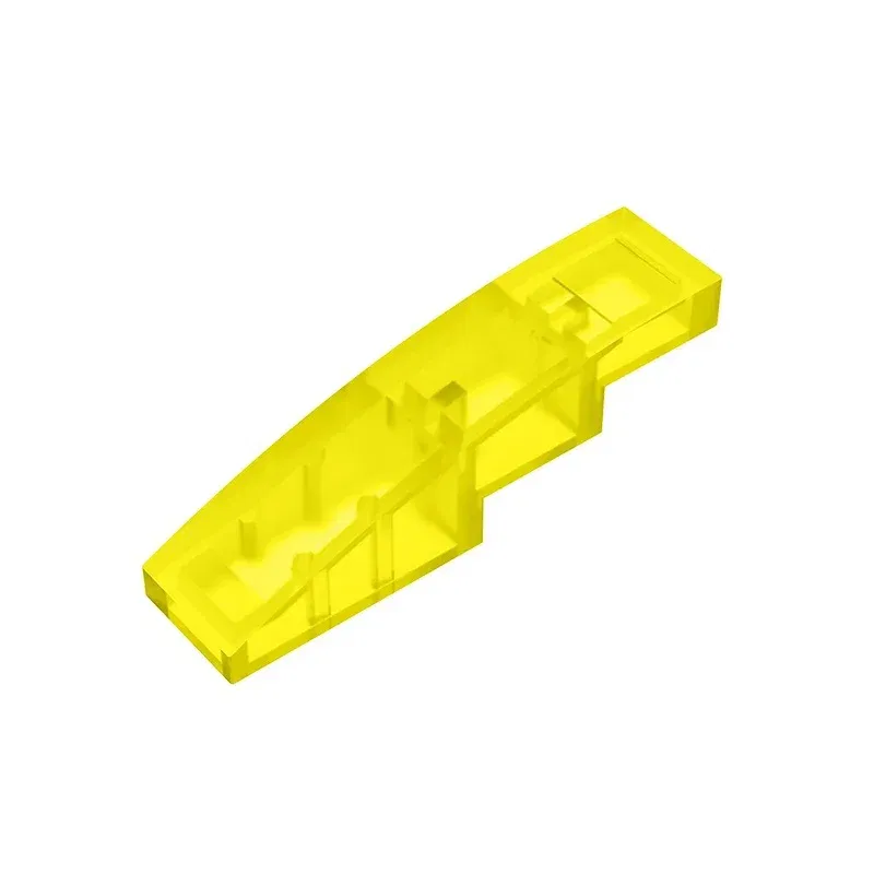 Color: Dark Blue - Gobricks GDS-658 Slope, Curved 4 x 1 compatible with lego 11153 61678 pieces of children's DIY Educational Building Blocks
