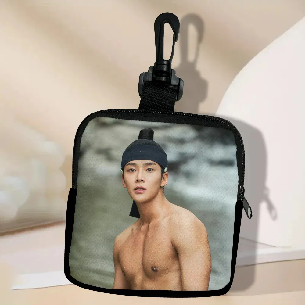 Color: Clear - SF9 Rowoon Zipper Coin Purse Women's Simple Handbag Card Package Coin Bag Purse Key Earphone Pouch 3.3