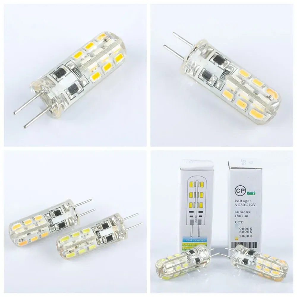 Emitting Color: Red, Color: Warm White, Number of LED Chip: 2 pcs - 10Pcs G4 Led Bulb 2W 3W 5W 9W 10W 12W 15W AC/DC12V/AC220V 3014SMD Silicone Lamp Warm white/White l 360 Degree Angle LED Light