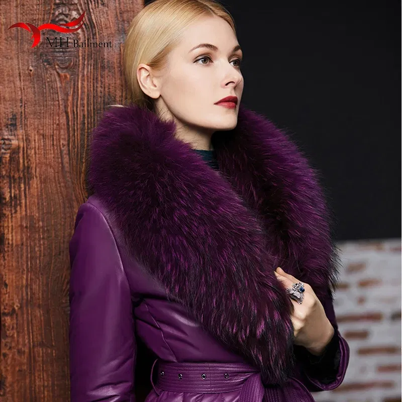 Color: Dark Grey, Size: L - Real Raccoon Fur Scarves Woman 100% Pure Natural Raccoon Fur Collar Warm Winter Scarves Red Fox Fur Collar L#1
