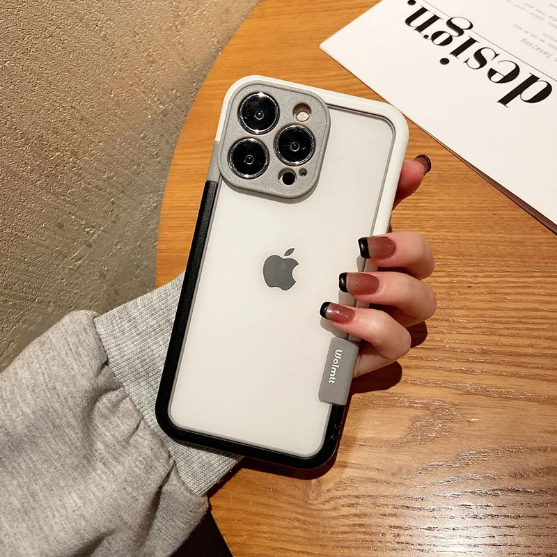 Color: SKY BLUE, Ships From: CHINA, Material: Neoprene - Better Heat Dissipation Dual Color Bumper Border Soft Phone Case For iPhone 17 16 15 14 13 12 11 Pro Max 7 8 Plus XS XR