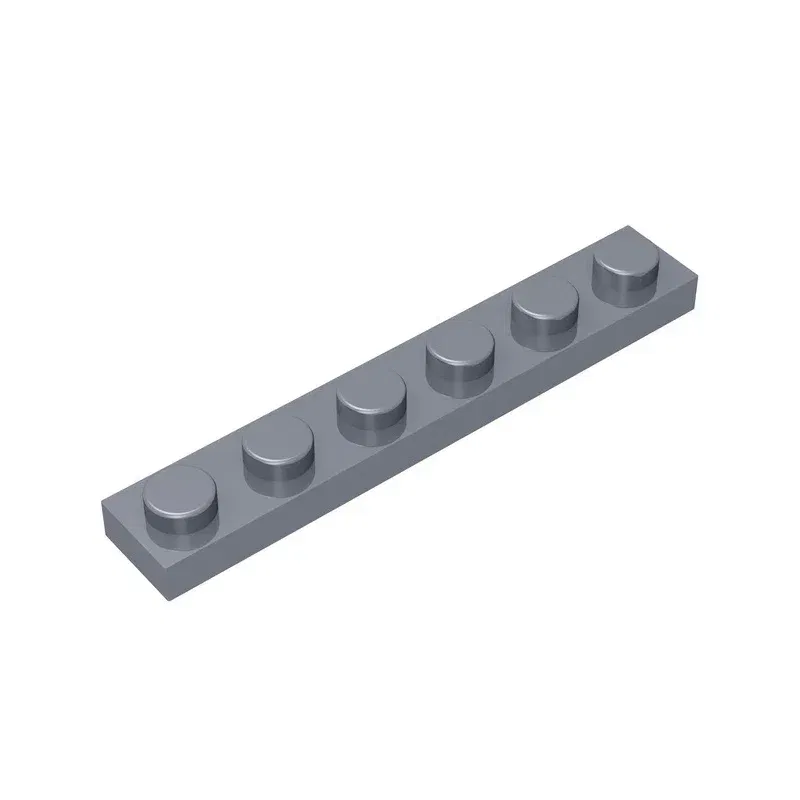 Color: light green - Gobricks GDS-505 Plate 1 x 6 compatible with lego 3666 pieces of children's DIY building block Particles Plate DIY