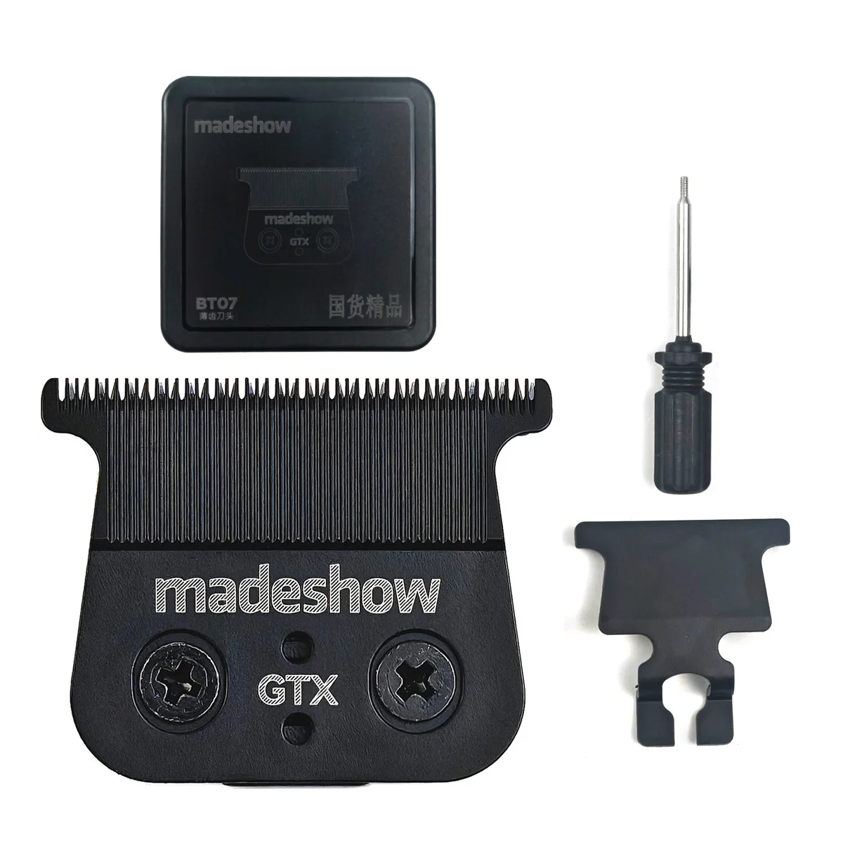Color: GRAY - Madeshow KULILANG M6 M11 R55 Ultra Thin Original Blade Professional Hair Trimmer 0mm Cutter Head Clipper Replacement Accessories
