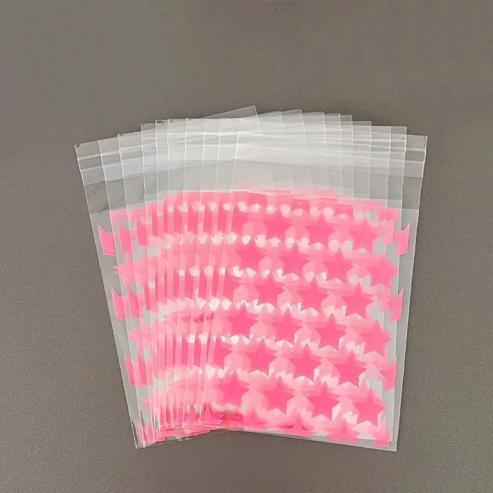 Color: light green, Gift Box Size: 5x5x5cm - 50 PCS 10x8cm Gift Packaging Bags Waterproof Idol Card Peripheral Storage Gift Pouch Creative Star Jewelry Self-adhesive Bag